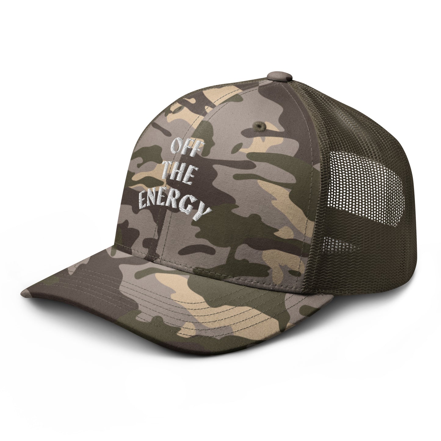 Off The Energy Camouflage trucker hat